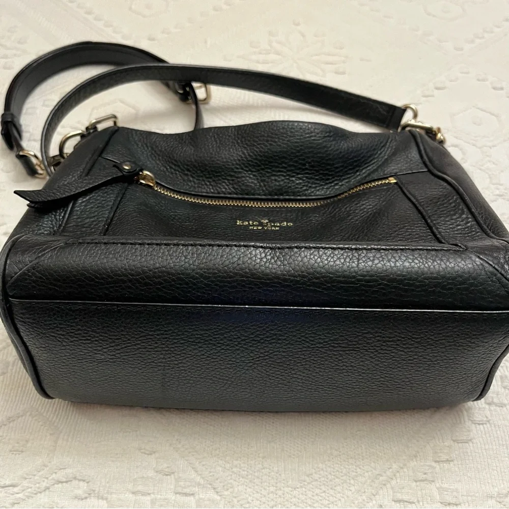Kate Spade Black Pebbled 100% Cow Leather Crossbody Bag - Picture 3 of 15
